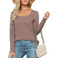 Women's Square Neck Pullover Sweater